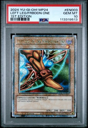 Exodia the Forbidden One Set • QCSE • PSA 10