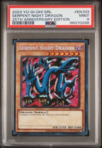Serpent Night Dragon • SRL-EN103 • SE • 25th Reprint • PSA 9