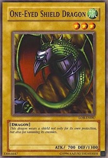 One-Eyed Shield Dragon • LOB-EN087 • C • 2004 Reprint