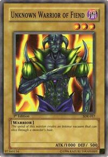 Unknown Warrior of Fiend • SDK-017 • C