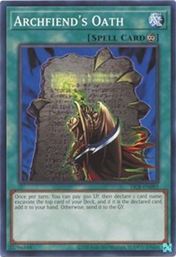 Archfiend's Oath • DCR-EN092 • C • 25th Reprint