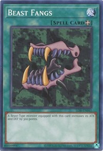 Beast Fangs • LOB-EN041 • C • 25th Reprint