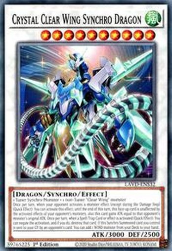 Crystal Clear Wing Synchro Dragon • LAVD-ENS32 • C