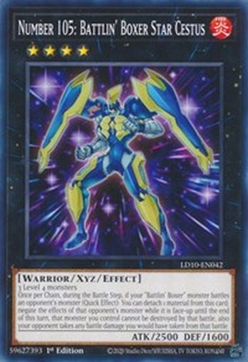 Number 105: Battlin' Boxer Star Cestus • LD10-EN042 • C