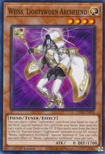 Weiss, Lightsworn Archfiend • LEDE-EN024 • C