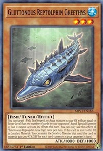Gluttonous Reptolphin Greethys • MP21-EN183 • C