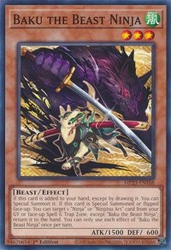 Baku the Beast Ninja • MP23-EN168 • C