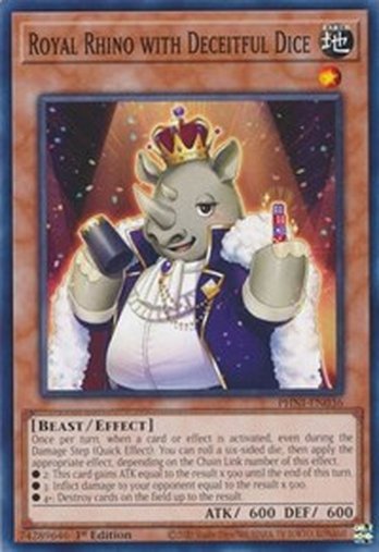 Royal Rhino with Deceitful Dice • PHNI-EN036 • C