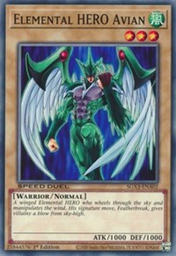 Elemental HERO Avian • SGX3-ENA02 • C