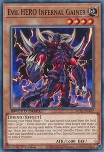 Evil HERO Infernal Gainer • SGX3-ENA07 • C