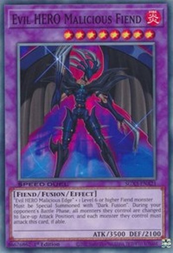 Evil HERO Malicious Fiend • SGX3-ENA21 • C