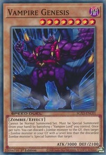Vampire Genesis • SGX3-ENC01 • C