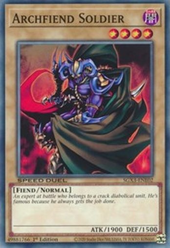 Archfiend Soldier • SGX3-ENE02 • C