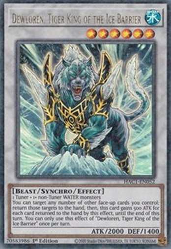 Dewloren, Tiger King of the Ice Barrier • HAC1-EN052 • DTP+UR