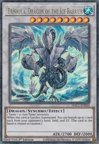Trishula, Dragon of the Ice Barrier • HAC1-EN054 • DTP+UR
