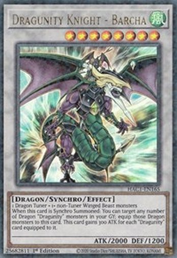 Dragunity Knight - Barcha • HAC1-EN165 • DTP+UR