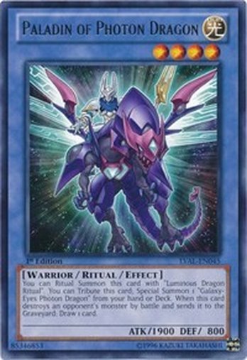 Paladin of Photon Dragon • LVAL-EN045 • R