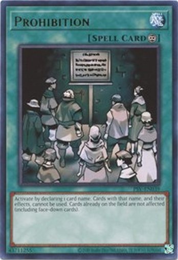 Prohibition • PSV-EN039 • R • 25th Reprint