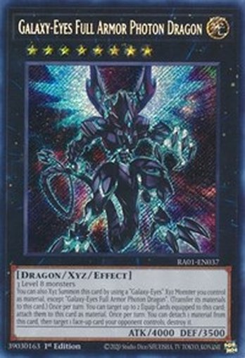 Galaxy-Eyes Full Armor Photon Dragon • RA01-EN037 • SE
