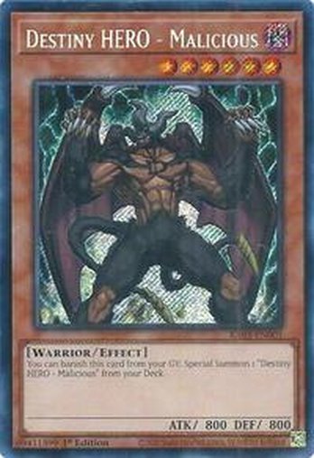 Destiny HERO - Malicious • RA03-EN001 • SE