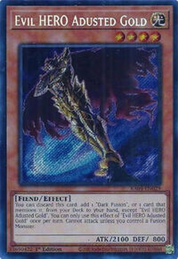 Evil HERO Adusted Gold • RA04-EN029 • SE