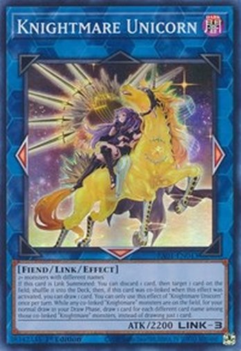 Knightmare Unicorn (Alternate Art) • RA01-EN043 • SR