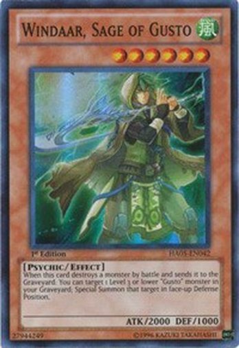 Windaar, Sage of Gusto • HA05-EN042 • SR