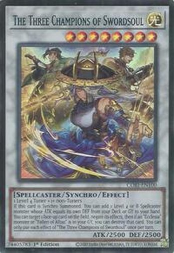The Three Champions of Swordsoul • CORI-EN100 • SR