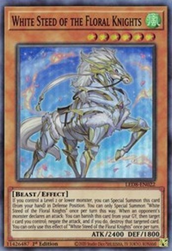 White Steed of the Floral Knights • LED8-EN022 • SR