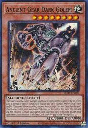 Ancient Gear Dark Golem • LEDE-EN006 • SR