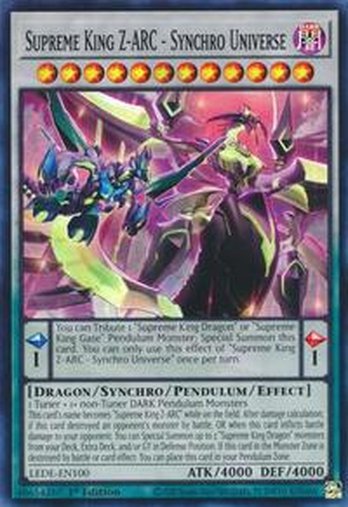 Supreme King Z-ARC - Synchro Universe • LEDE-EN100 • SR