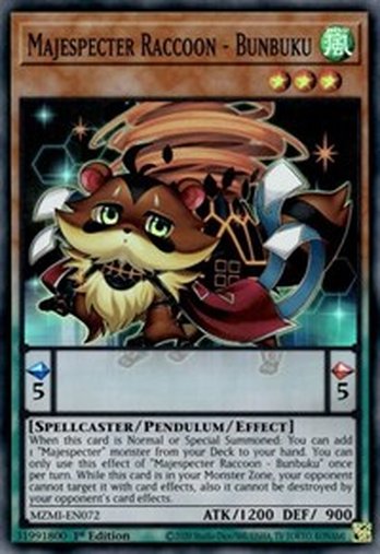 Majespecter Raccoon - Bunbuku • MZMI-EN072 • SR
