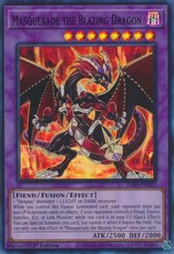 Masquerade the Blazing Dragon • RA02-EN022 • SR