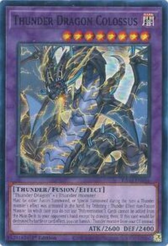 Thunder Dragon Colossus • RA03-EN036 • SR