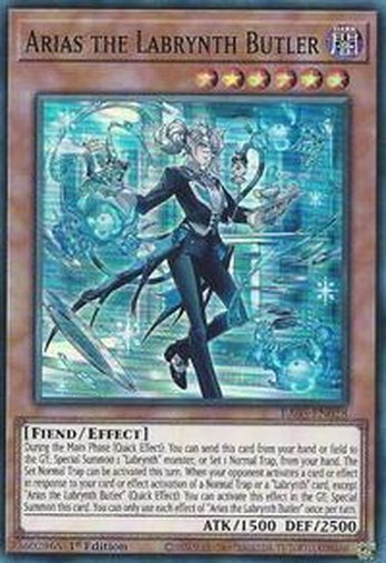 Arias the Labrynth Butler • RA05-EN028 • SR