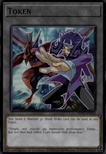 Token: Shark & Number 32: Shark Drake • TKN5-EN020 • SR • Sellada