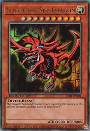 Slifer the Sky Dragon • LC01-EN002 • UR • 25th Reprint
