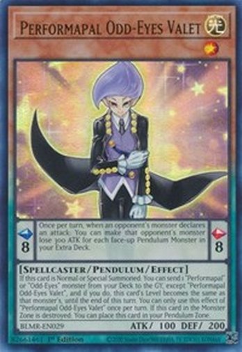 Performapal Odd-Eyes Valet • BLMR-EN029 • UR