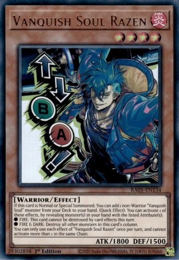 Vanquish Soul Razen (Stamp Art) • RA05-EN134 • UR